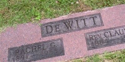 Rev Claud E. DeWitt Rev Claud E. DeWitt