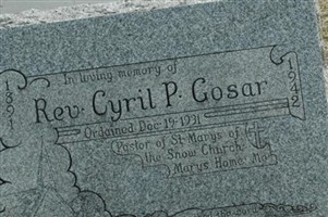 Rev Cyril P Gosar