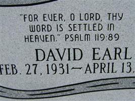Rev David Earl Hahn