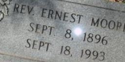Rev Ernest E Moore Rev Ernest E Moore