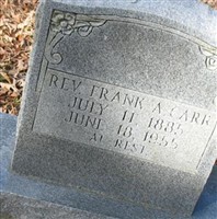 Rev Frank A. Carr Rev Frank A. Carr