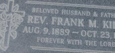 Rev Frank M. Kidd