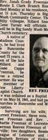 Rev J. Grady Freeman