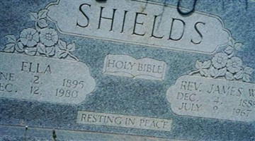 Rev James W. Shields Rev James W. Shields