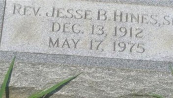 Rev Jesse B Hines, Sr Rev Jesse B Hines, Sr