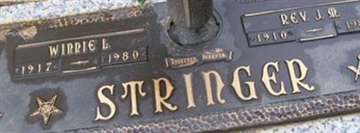 Rev J. M. Stringer Rev J. M. Stringer