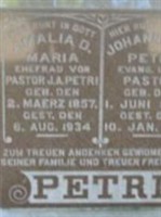 Rev Johannes A Petri