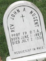 Rev John A. Nugent Rev John A. Nugent