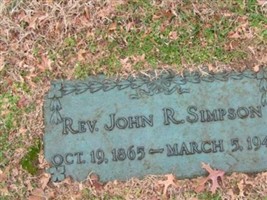 Rev John R. Simpson Rev John R. Simpson