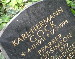Rev Karl-Hermann Gock Rev Karl-Hermann Gock
