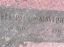 Rev Paul S Mayerhoff Rev Paul S Mayerhoff