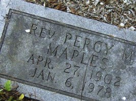 Rev Percy Mayfield Maples, Sr