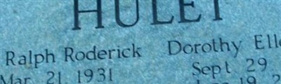 Rev Ralph Roderick Hulet