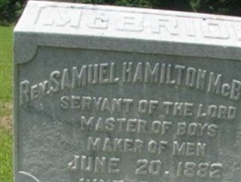 Rev Samuel Hamilton McBride Rev Samuel Hamilton McBride