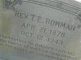 Rev Thomas Edward Bowman