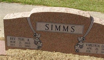 Rev Tom K. Simms