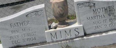 Reverend M. C. Mims