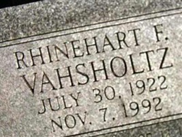 Rhinehart F "Ron" Vahsholtz