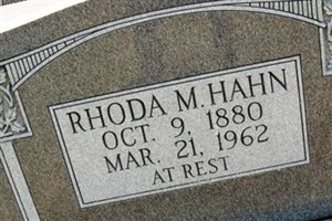 Rhoda M. Hahn Rhoda M. Hahn