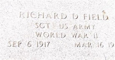 Richard D Field Richard D Field