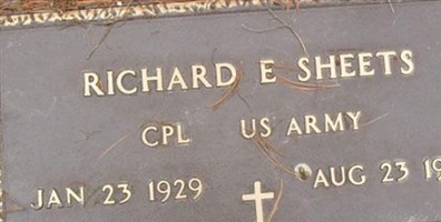 Richard Eugene Sheets Richard Eugene Sheets