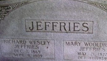 Richard Wesley Jeffries Richard Wesley Jeffries