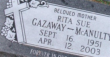 Rita Sue Gazaway McAnulty Rita Sue Gazaway McAnulty