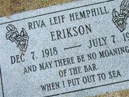 Riva Leif Hemphill Erikson Riva Leif Hemphill Erikson