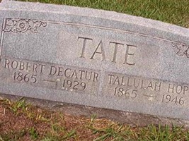 Robert Decatur Tate Robert Decatur Tate