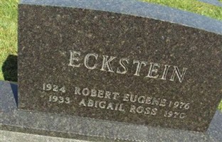 Robert Eugene Eckstein Robert Eugene Eckstein