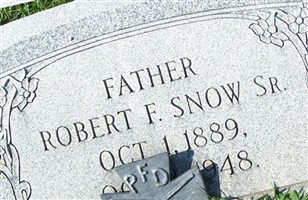 Robert F Snow, Sr Robert F Snow, Sr