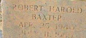 Robert Harold Baxter Robert Harold Baxter