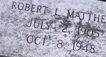 Robert L Matthews Robert L Matthews