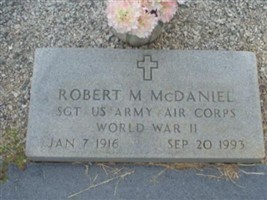 Robert M McDaniel Robert M McDaniel