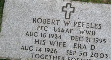 Robert Willard Peebles Robert Willard Peebles
