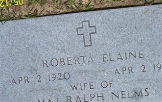 Roberta Elaine Nelms Roberta Elaine Nelms