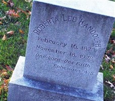 Roberta Lee Randolph Roberta Lee Randolph