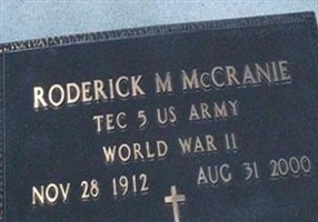 Rodrick M McCranie