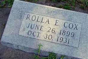Rolla E Cox Rolla E Cox
