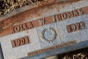 Rolla W. Thomas Rolla W. Thomas