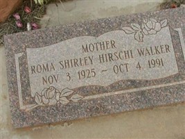 Roma Shirley Hirschi Walker Roma Shirley Hirschi Walker