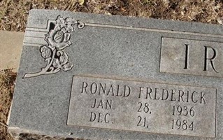 Ronald Frederick Irving Ronald Frederick Irving