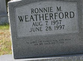 Ronnie M Weatherford