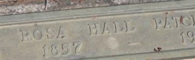 Rosa E Hall Patchett Rosa E Hall Patchett
