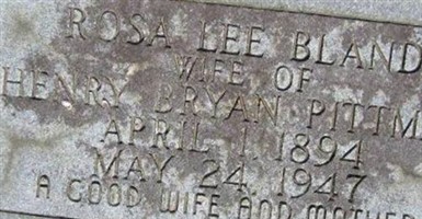 Rosa Lee Bland Pittman