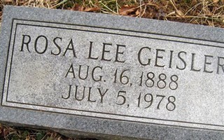 Rosa Lee Geisler Rosa Lee Geisler