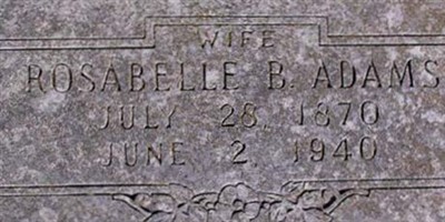 Rosabelle B Adams