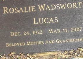 Rosalie Wadsworth Lucas Rosalie Wadsworth Lucas