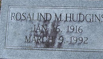 Rosalind M Hudgins