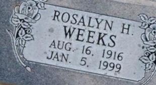Rosalyn H. Weeks